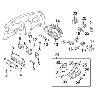 Hyundai OE - Instrument Cluster Bezel Screw
