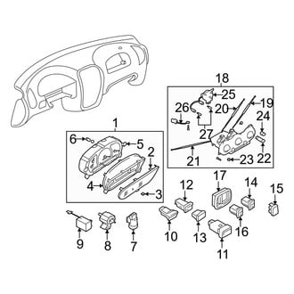 Hyundai OE - Instrument Panel - Cluster & Switches (Base / GL)