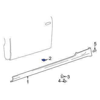 Hyundai OE - Front Door Mirror Trim Ring Clip