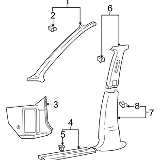 Hyundai OE - Pillars, Rocker & Floor - Interior Trim (GL)
