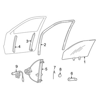 Hyundai OE - Front Window Handle Retaining Clip