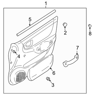 Hyundai OE - Front Door - Interior Trim (GL)