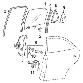 Hyundai OE - Rear Window Handle Retaining Clip