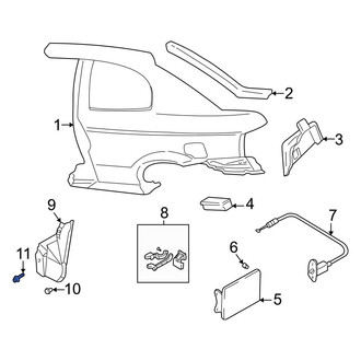 Hyundai OE - Fender Liner Bolt