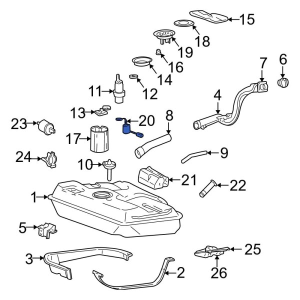 Fuel Sender and Hanger Assembly