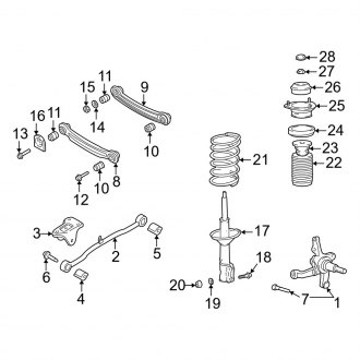 2005 Hyundai Accent OEM Suspension Parts | Shocks, Struts — CARiD.com