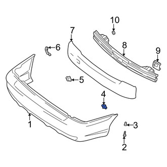 Hyundai OE - Bumper Impact Bar Clip