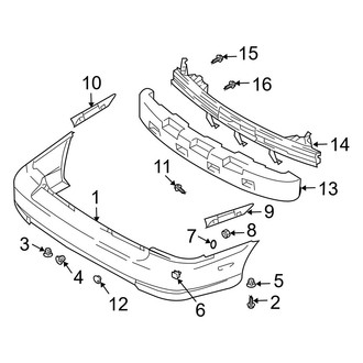 Hyundai OE - Rear Bumper - Bumper & Components