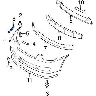Hyundai OE - Front Right Bumper Cover Bracket