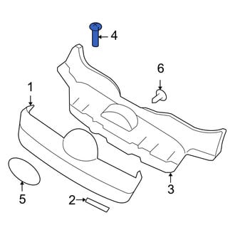 Hyundai OE - Rocker Panel Molding Screw