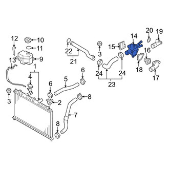 Hyundai OE - Upper Engine Coolant Thermostat Housing