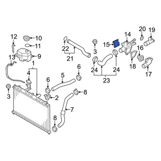 Hyundai OE - Engine Coolant Thermostat Housing Gasket