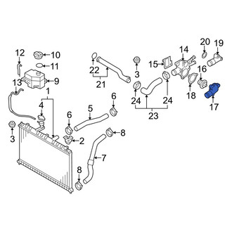 Hyundai OE - Upper Engine Coolant Thermostat Housing
