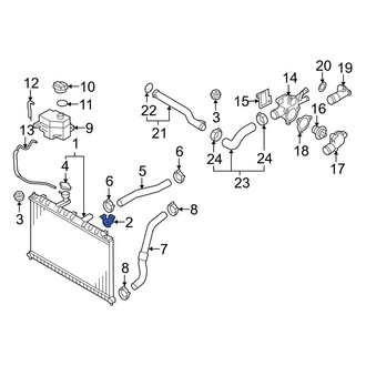 Hyundai OE - Upper Radiator Mount Bracket