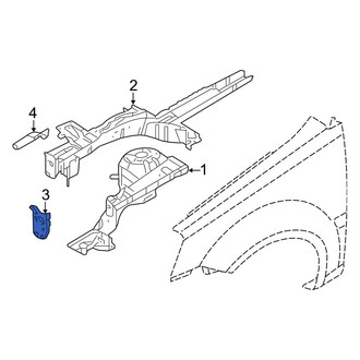Hyundai OE - Front Left Radiator Support Bracket