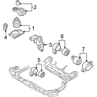 Hyundai OE - Engine / Transaxle - Engine & Transmission Mounting (Automatic Tr)