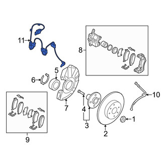 Hyundai OE - Front Right ABS Wheel Speed Sensor