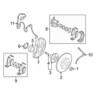 Hyundai OE - Front Suspension - Brake Components