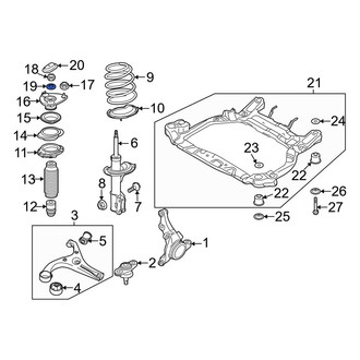 Hyundai OE - Suspension Strut Mount Washer