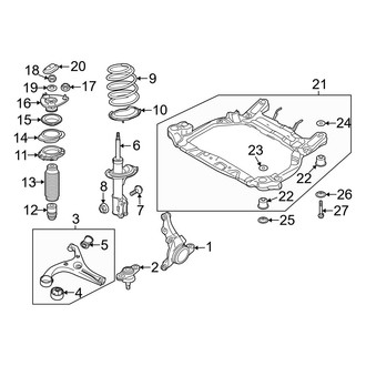 Hyundai OE - Front Suspension - Suspension Components