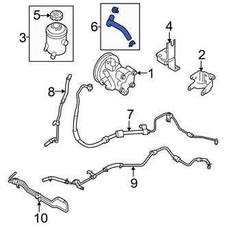 Hyundai OE - Power Steering Reservoir Hose
