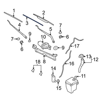 Hyundai OE - Front Right Wiper Blade