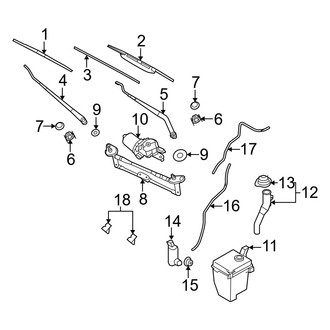 Hyundai OE - Windshield - Wiper & Washer Components (GL / GS / SE)