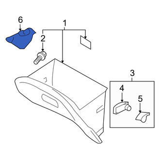 Hyundai OE - Front Glove Box Door Striker