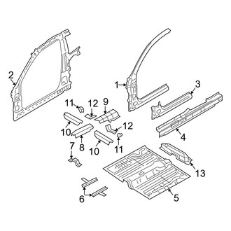 Hyundai OE - Pillars, Rocker & Floor - Floor & Rails (GL / GS / SE)