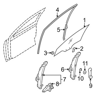 Hyundai OE - Door - Glass & Hardware (GS / SE)