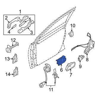Hyundai OE - Front Left Inner Interior Door Handle