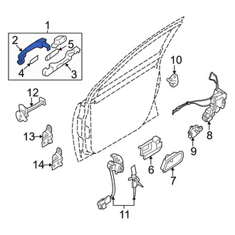 Hyundai OE - Front Left Outer Exterior Door Handle