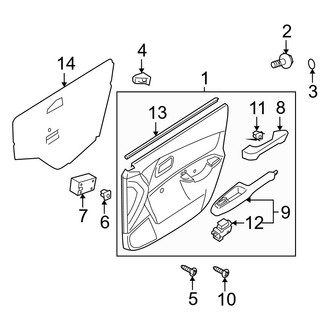 Hyundai OE - Front Door - Interior Trim (Sedan)