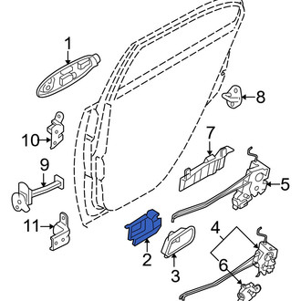 Hyundai OE - Front Left Inner Interior Door Handle