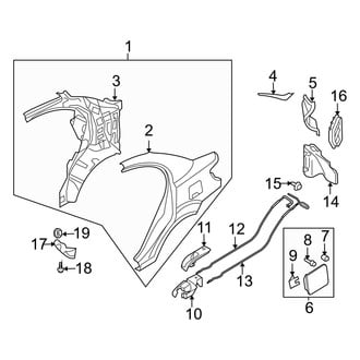 Hyundai OE - Quarter Panel & Components (Sedan)