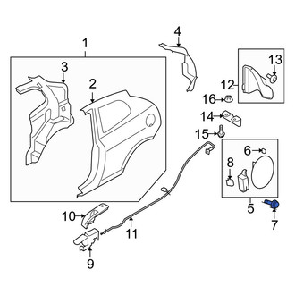 Hyundai OE - Fuel Filler Door Bolt