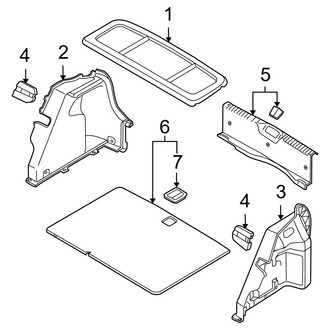 Hyundai OE - Rear Body & Floor - Interior Trim (Rear Compartment), (GL / GS / SE)
