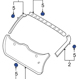 Hyundai OE - Liftgate Trim Cover Clip