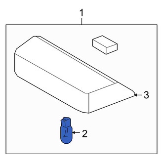 Hyundai OE - Rear Center High Mount Stop Light Bulb