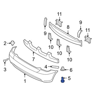 Hyundai OE - Rear Bumper Cover Screw