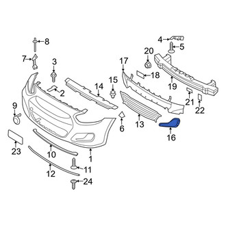 Hyundai OE - Front Left Bumper Cover Spacer Panel