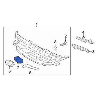 Hyundai OE - Grille Emblem Bracket