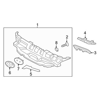 Hyundai OE - Front Bumper & Grille - Grille & Components
