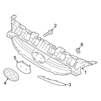 Hyundai OE - Front Bumper & Grille - Grille & Components
