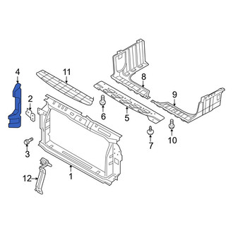Hyundai OE - Front Right Radiator Support Air Deflector