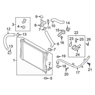 Hyundai OE - Turbocharger Coolant Line Bolt