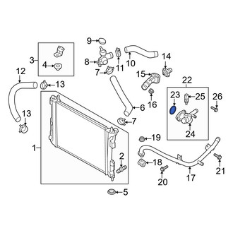 Hyundai OE - Engine Coolant Water Inlet Gasket