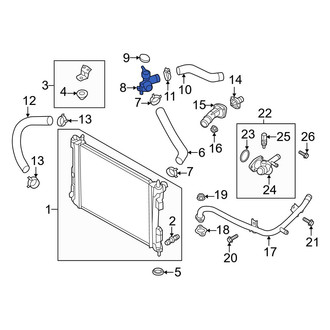 Hyundai OE - Engine Coolant Filler Neck