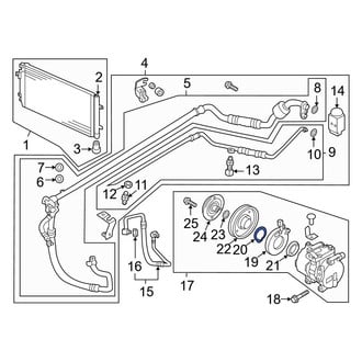 Hyundai OE - A/C Compressor Clutch Coil Snap Ring