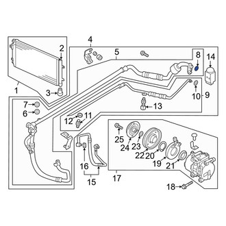 Hyundai OE - Lower A/C Expansion Valve O-Ring